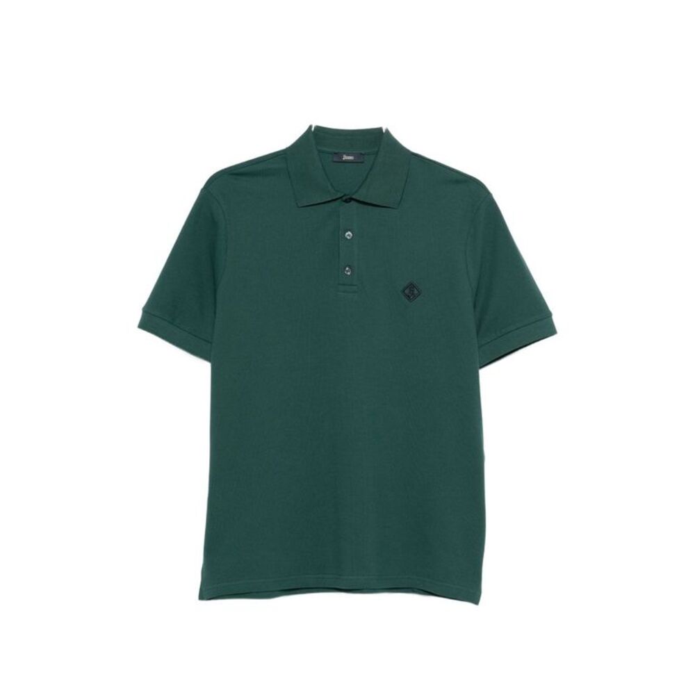 Herno Men's Logo Cotton Polo Shirt